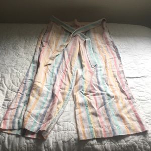 Loft Colourful Wide Leg Crop Pants